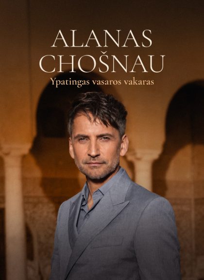 Alanas Chošnau rugpjūčio 19-ąją Palangoje surengs ypatingą vakarą 